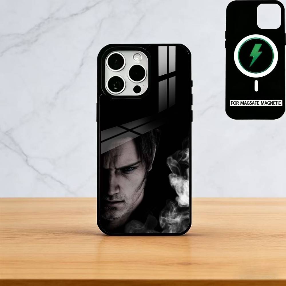 

Leon Kennedy Phone Case For iPhone17,16,15,14,13,12,11 Plus,Pro Magnetic For Magsafe Wireless Charging iPhone16ProMax