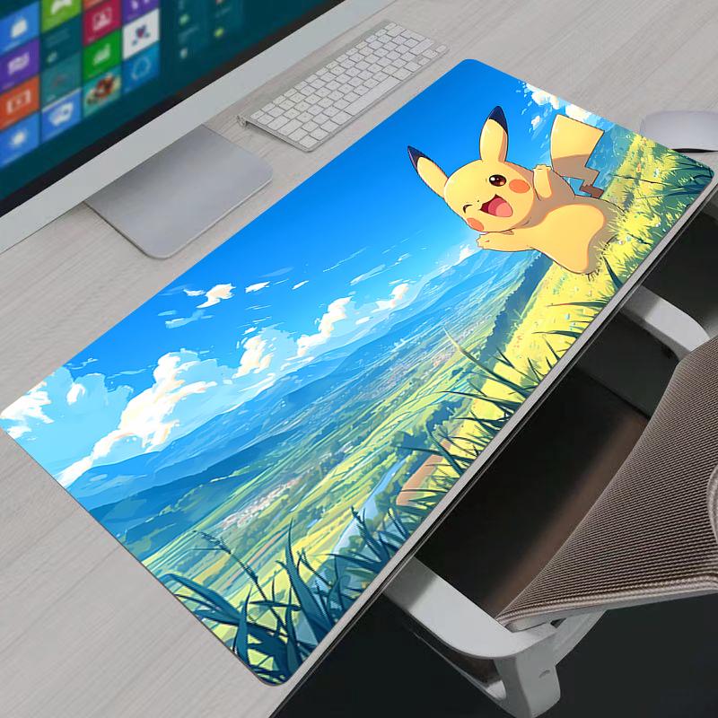 Large Mouse Pad Pokemon Pikachu Gamer Keyboard Mousepad Pc Computer Desk Mat Gaming Pad Mouse Mats For CS GO LOL x