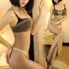 Newfunjoin 12D Strap Open Crotchless Pantyhose Bodysuit Lingerie Thigh High Stockings Sexy Underwear Tights For Women Plus Size