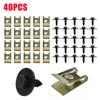 40Pcs 8mm Hex Bolt Head For BMW E81 E82 E88 E21 E32 F07 F11 R50 Z3 Chassis Engine Guard Metal Nut/Screw Washers U-Shape Clip