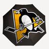 Pinguine Hockey Automatisches Öffnen und Schließen, 8 Rippen Struktur Tragbarer Regenschirm, Geeignet für Männer und Frauen in Allen Jahreszeiten Perfektes Geschenk fo