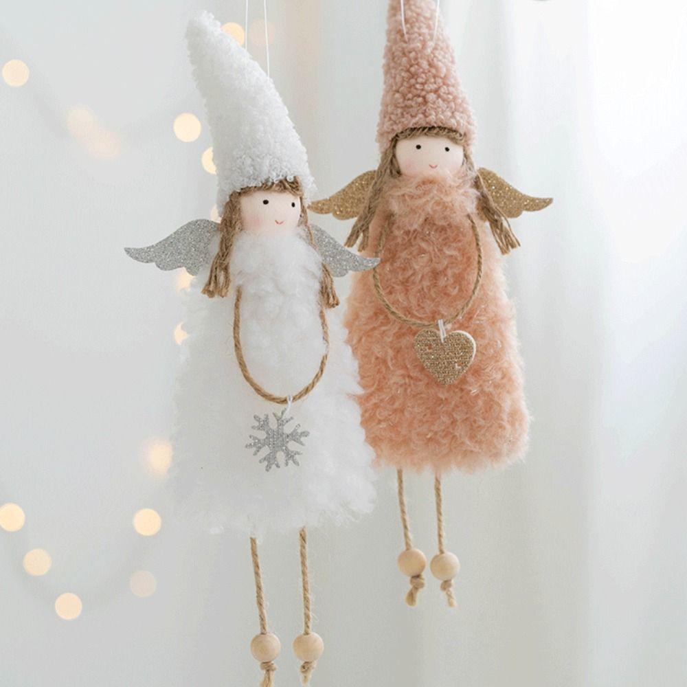 Multicolor Christmas Hanging Decoration Decorative Pendants Home Decoration Plush Girl Drop Ornament Party Favors