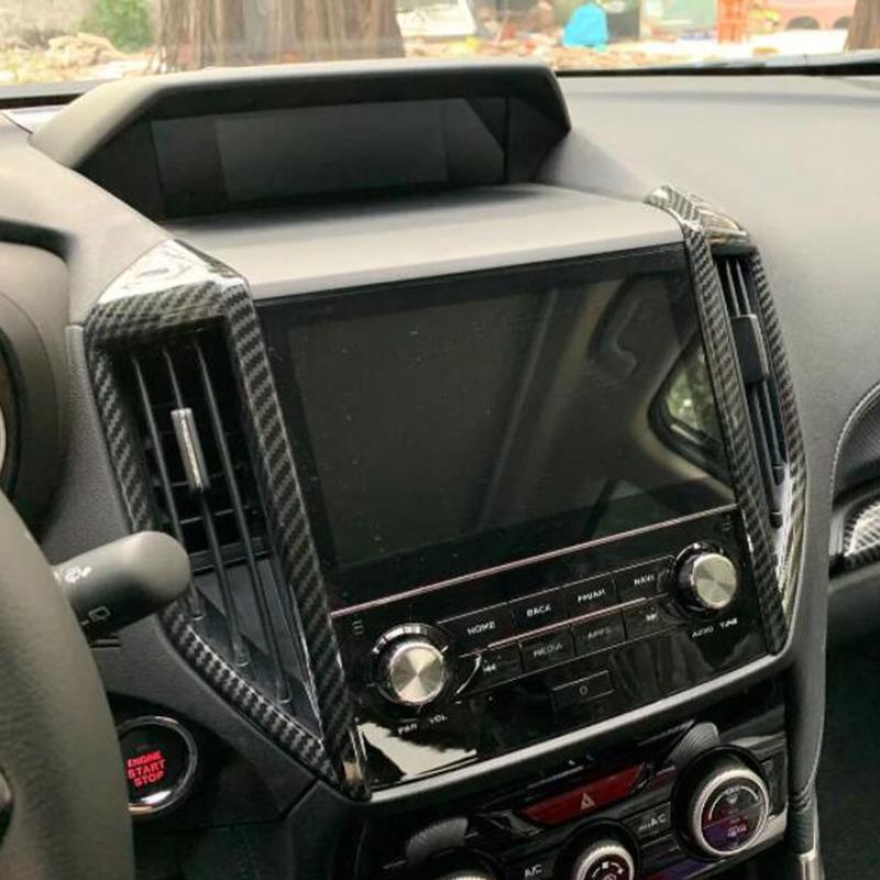 Center Console Air Condition Vent Cover For Subaru Forester 2018 Decoration Auto Interior Accessories