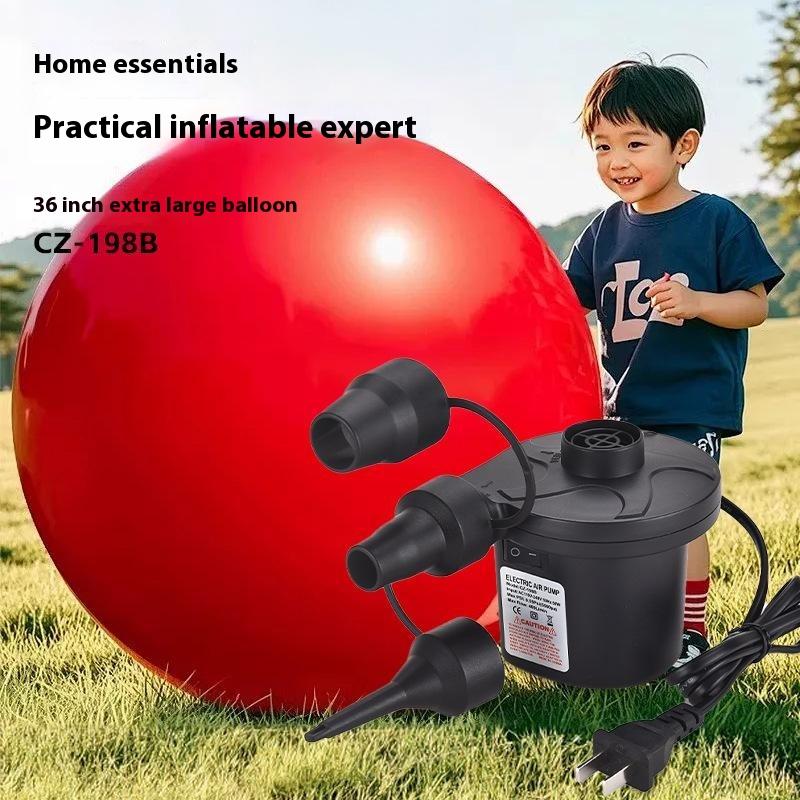 50W Electric Air Pump With 3 Nozzles,Quick 5000Pa Air Pump Inflator Deflator For Air Mattress Beds Pool Toys Raft Vacuum Bag