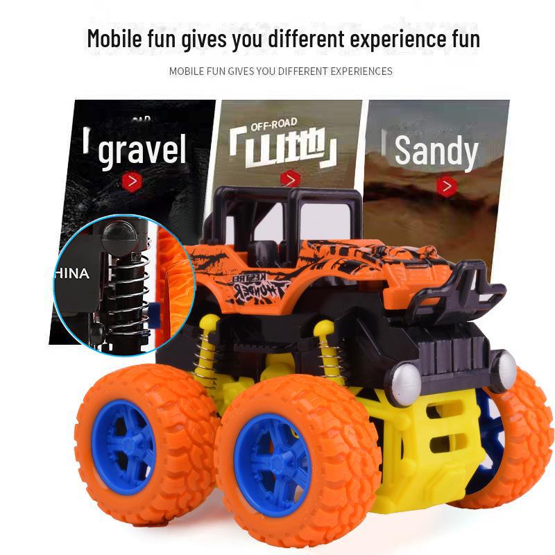 Children's Dinosaur Inertia Car: Four-Wheel Drive Off-Road Toy