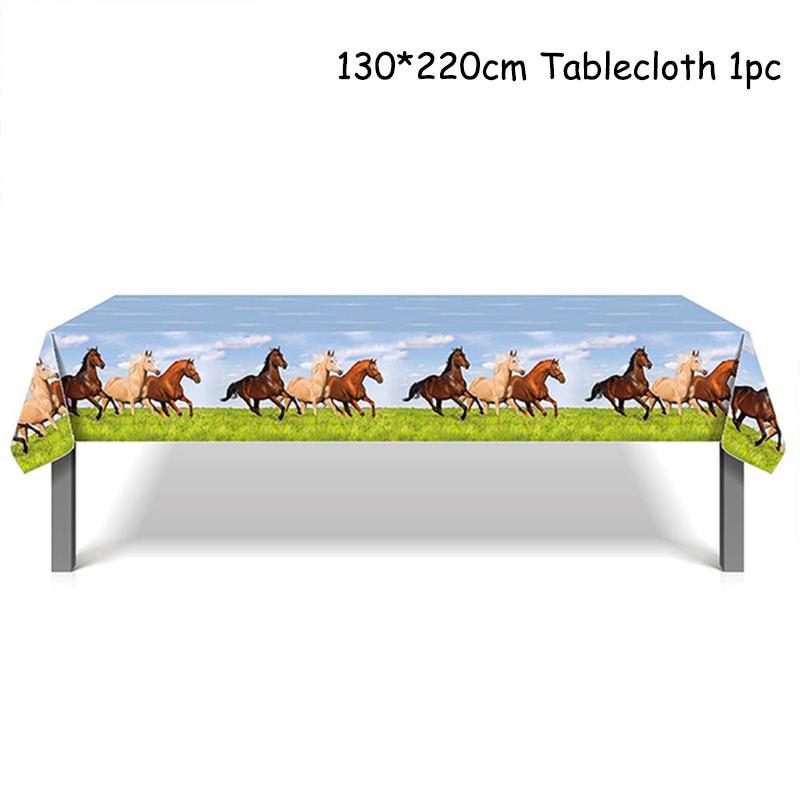 Temă Cursă de Cai Veselă de Unică Folosință Petrecere Farfurii de Hârtie Baloane Zi de Naștere Petrecere Cowboy Băiat Fermă Baby Shower Decor Consumabile