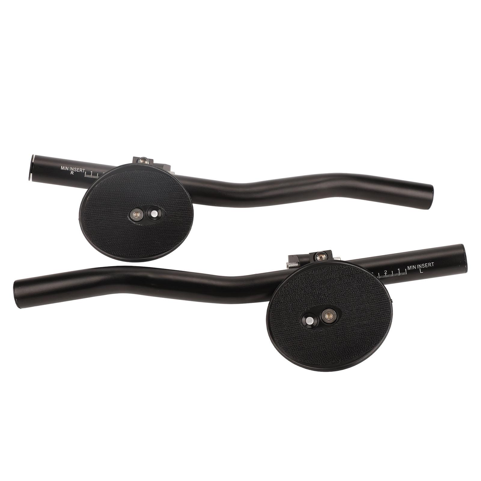 

2PCS Bike Aero Bars Mountain Bike Rest Handlebar Aluminum Alloy Road Bike TT Handle
