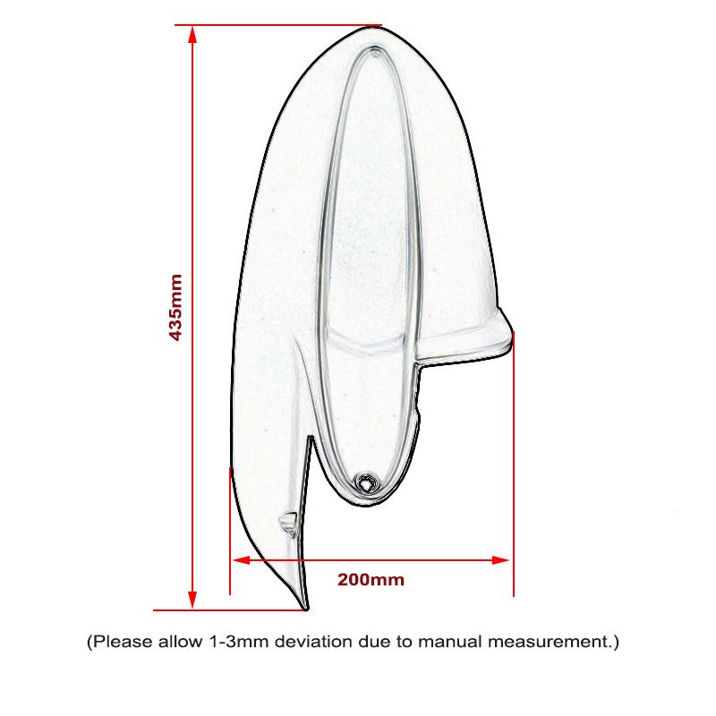 Motorcycle Rear Fender Wheel Mudguard Extender Extension Splash Guard For DUCATI Hypermotard 950/939/821 SP Hyperstrada