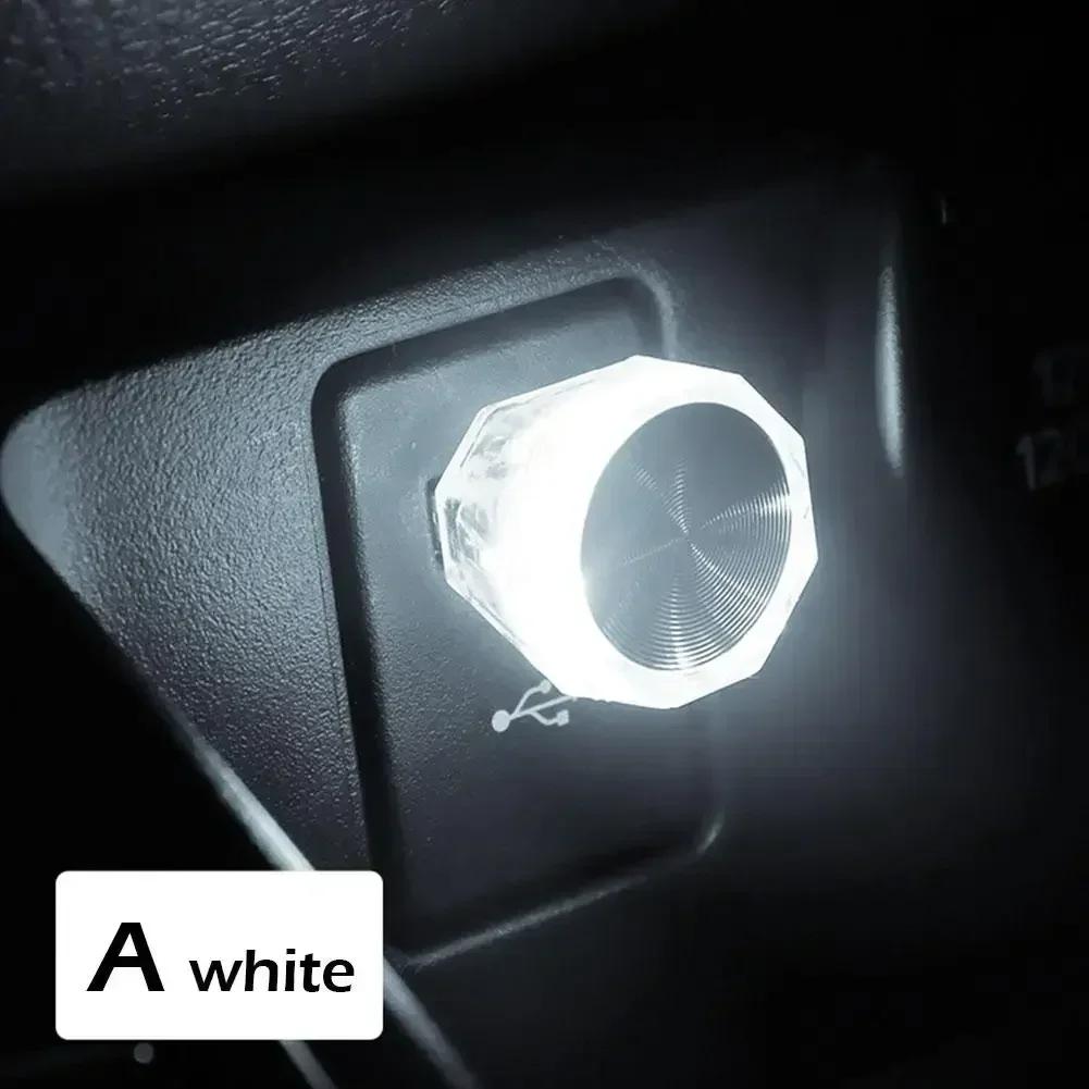 New USB Light Multicolor Gradient & Flashing Car Ambient Light Plug and Play Mini LED Atmosphere Lamp for Vehicles Home Laptop