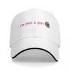 Sad Hamster I'm Just A Girl Baseball Cap Adult Popular Sun Caps Dad Hat Adjustable Polyester Golf Hats Summer Hat