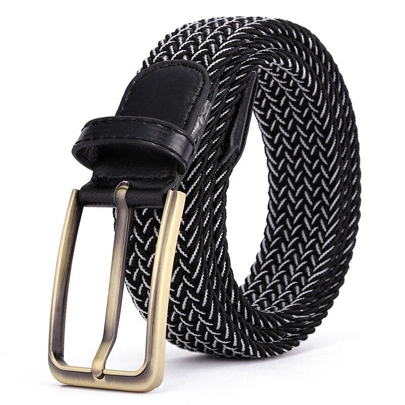 

Мужские парусиновые эластичные ремни высокого качества, нейлоновые ремни для мужчин с металлической пряжкой, повседневный студенческий ремень для отдыха HB027 105CM
