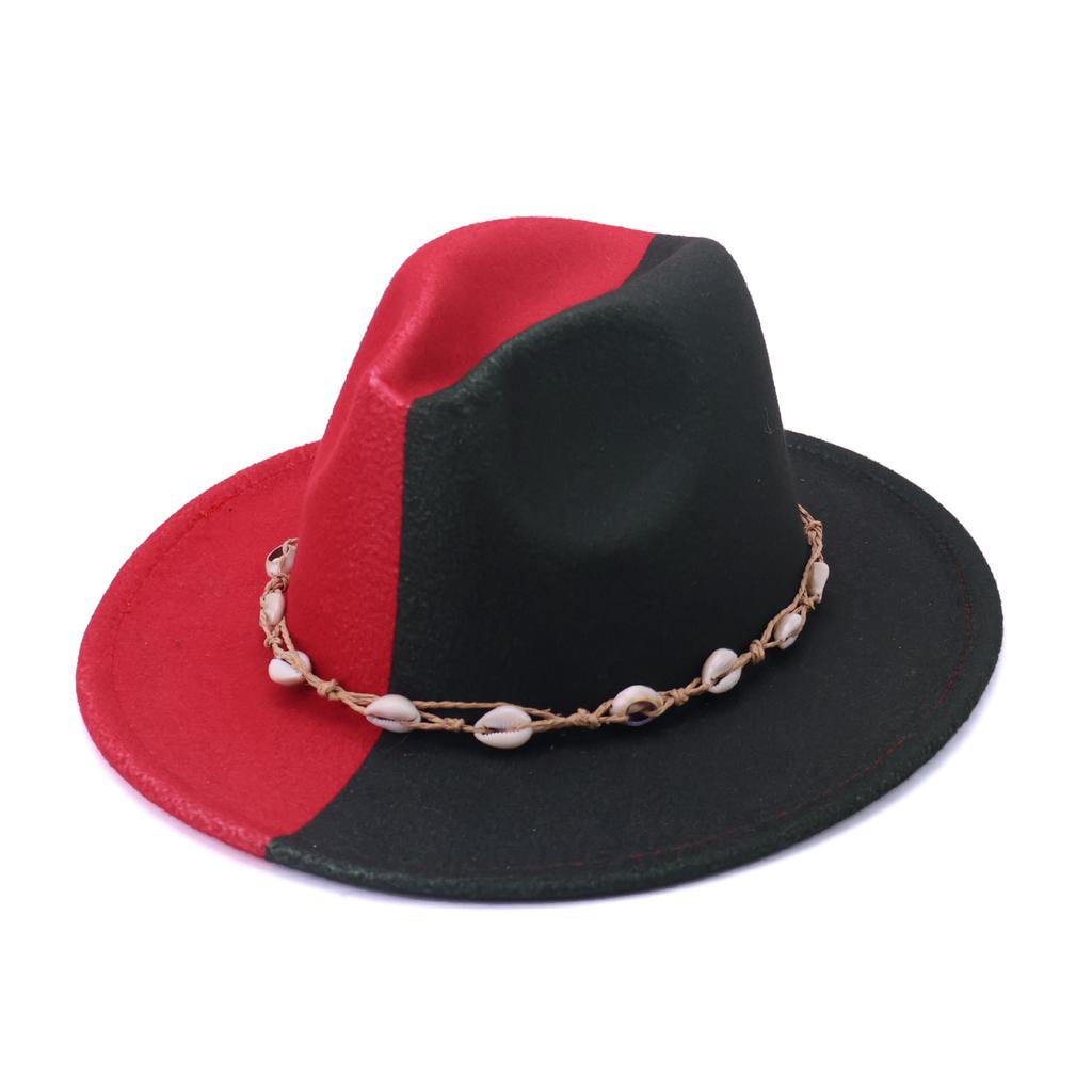 New Two-color Autumn and Winter Warm Women's Woolen Top Hat, British Men's Jazz Hat, Small Edge Gambler Felt Hat