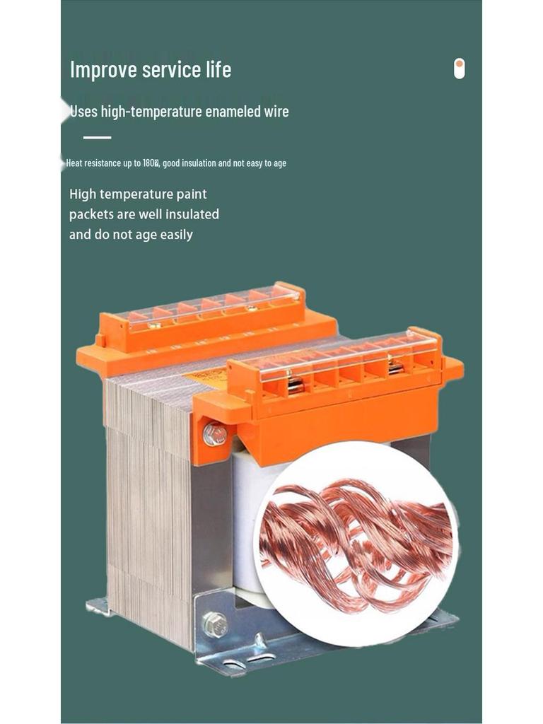 Single-Phase Control Transformer 380V to 220V, 110V, 48V, 36V, 24V, 12V Isolation 500VA