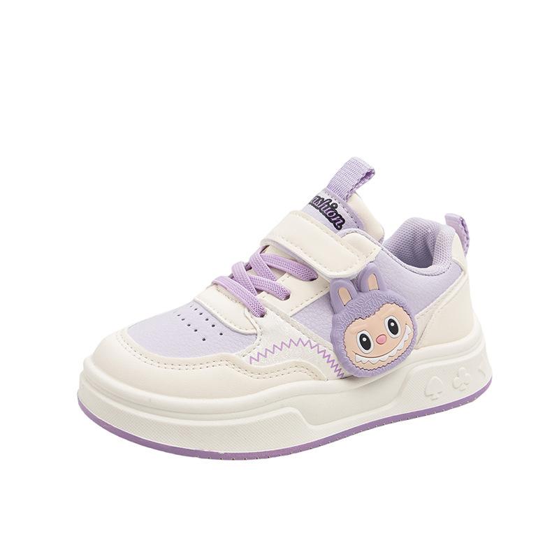 Girls Cartoon Sports Shoes Fashion Running Shoes 2025 Autumn New Middle-aged and Older Children's Soft-soled Casual Shoes Children's Board Shoes