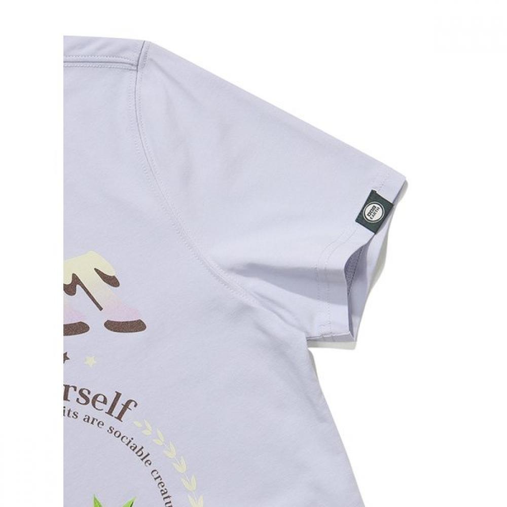 Crack RabbiT PrinT ShorT Sleeve T shirT  Lilac 