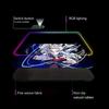 O-Oguri C-Cap Mouse Pad Animation Games Beautiful RGB Mouse Pad HD Gamer Large LED Light XXL PC Computer pad Non-slip Decor