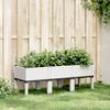 Planter with Legs White 120 x 40 x 42 cm PP