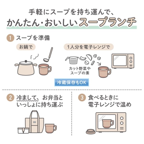 Thermos Soup Mug, 220ml, Almond Beige, DJU-220 AMBE