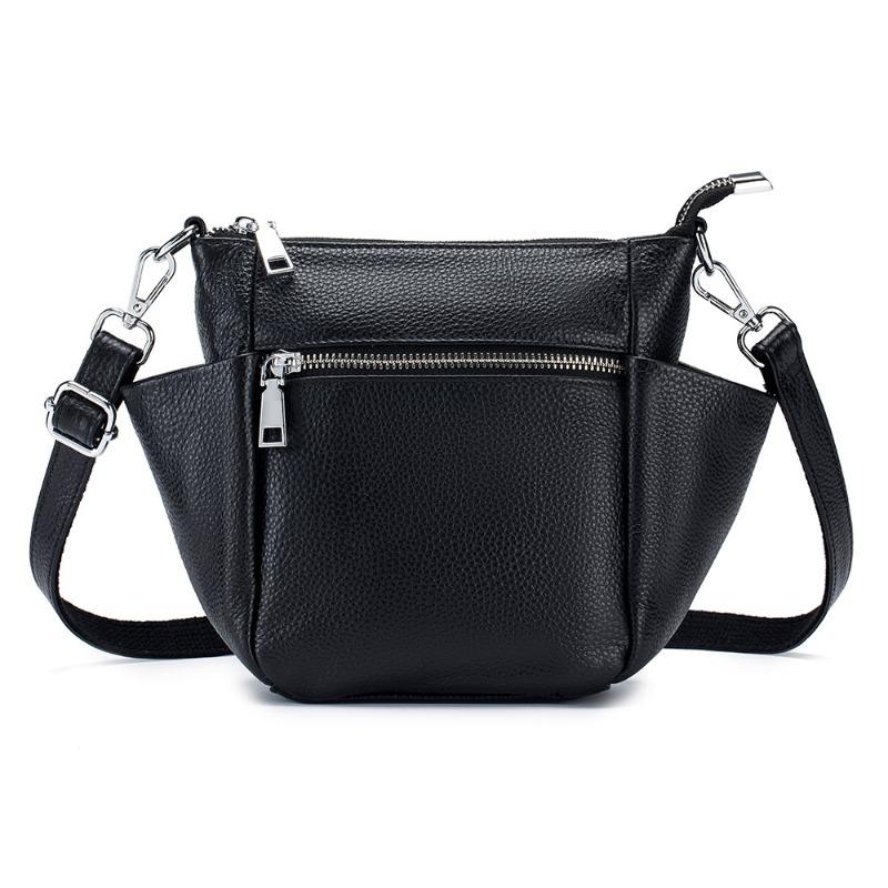 

Fashion Versatile Women s Bag Large Capacity Leather Commuter Bucket Bag New Simple Soft Leather Trend Shoulder Crossbody Bag Women чёрный