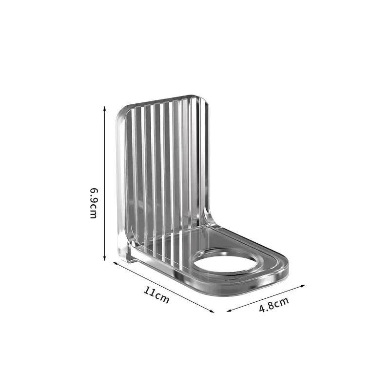Light Luxury Shower  Gel Bottle Rack Adjustable Shampoo Bottle Holder Hand Soap Dispenser Hook Wall Mounted Free Punching
