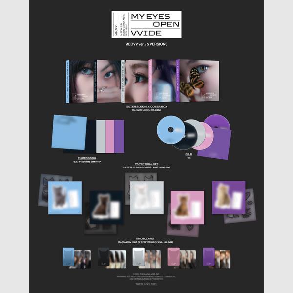 (+ cadou magazin) MEOVV - PRIMUL EP ALBUM [MY EYES DESCHIS VVID](MEOVV ver.) [Versiune aleatorie]