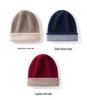 100% Pure Cashmere Unisex Foldable Knit Hat with Ear Protection