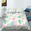 Geometric Painting Series 3D Digital Printing Quilt Cover Pillowcase Three-Piece Set Polyester