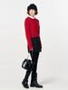GENERALIDEA Heart Cable Pullover [Red] / Wbd4L05559
