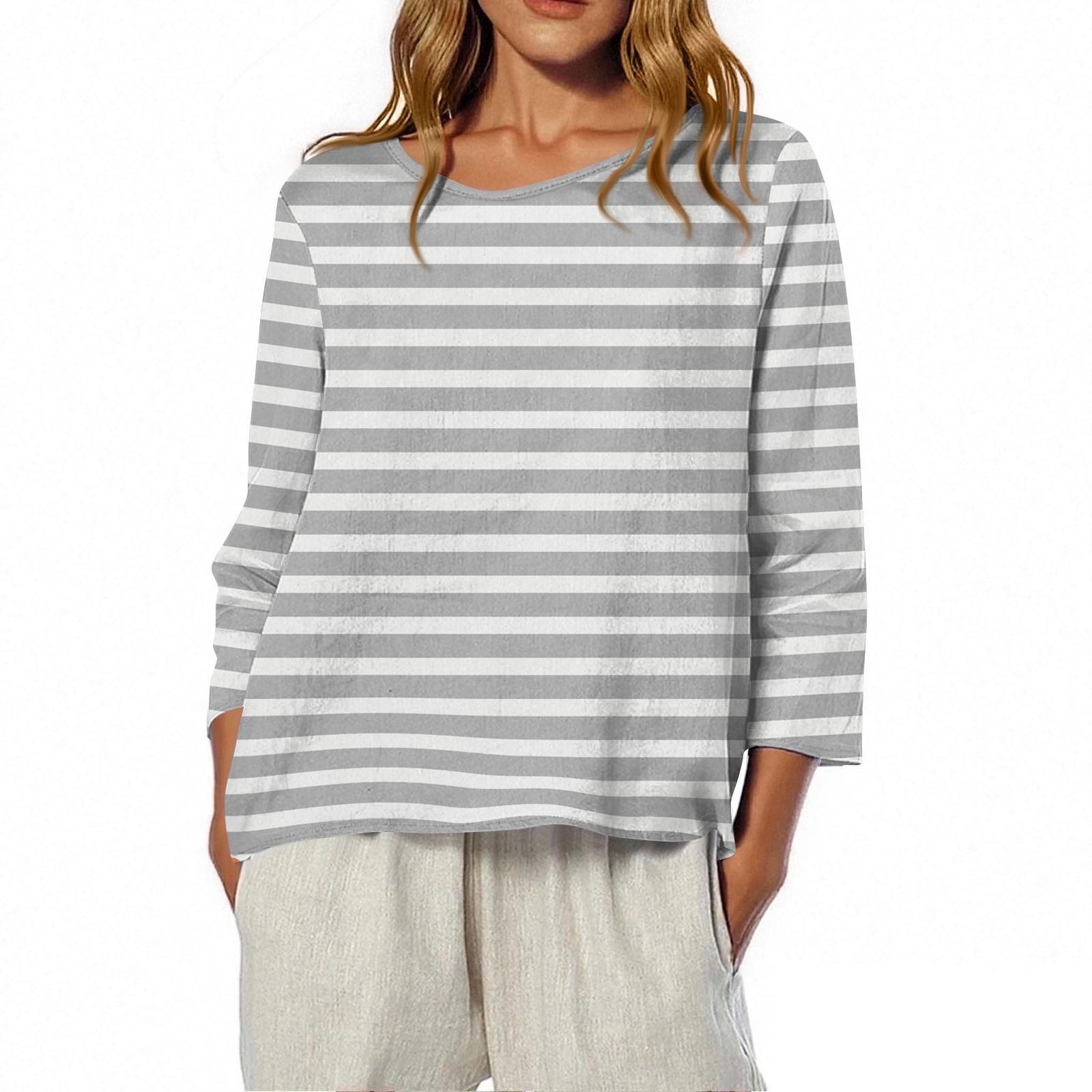 

Женская футболка с круглым вырезом и рукавом 3/4 с принтом XXL