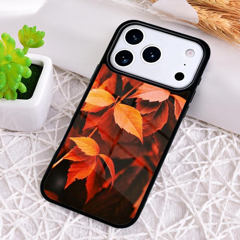 Autumn Spring Season Leaves Phone Case for iPhone 17 Air 16 15 11 12 14 13 Pro Max Shockproof Cover