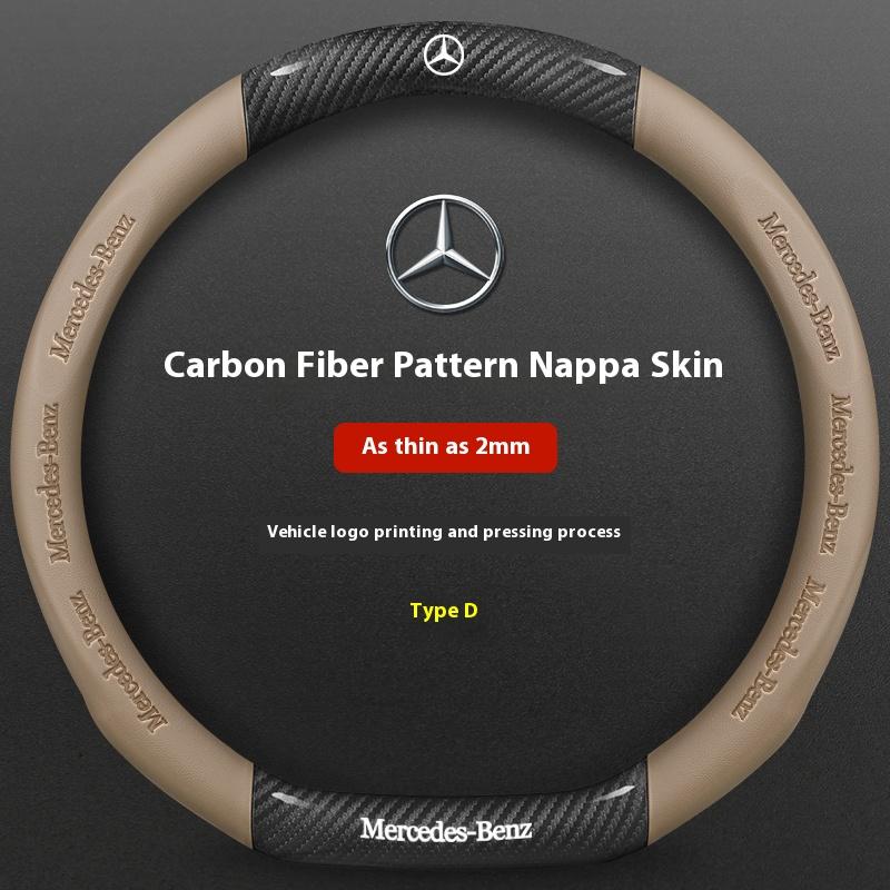 Car Steering Wheel Cover For Mercedes Benz A B C E S Class AMG GLA GLB GLC GLE CLA CLS SLC GLS GLK SLK Vito ML Pilot A45 C43 C63