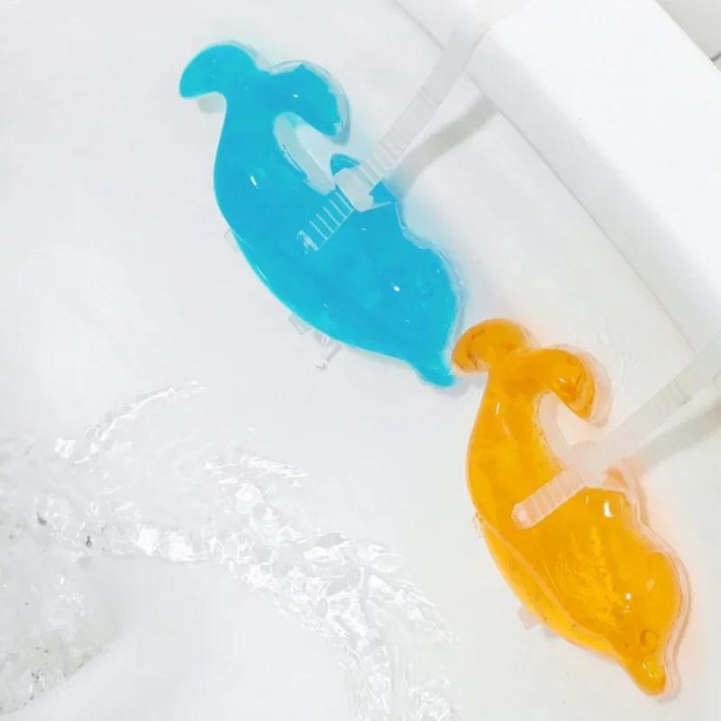 Aromatická dezinfekce WC čisticí gel - Závěsný gelový deodorant ve tvaru delfína, Dlouhotrvající vůně do koupelny Odstraňuje nečistoty Čisté nástroje