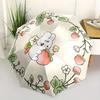 1pc Cute Bunny & Strawberry Automatic Opening and Closing Umbrella - Lightweight 3-Fold Design, Suitable for Fans, Travel, Daily Use - Official Produc