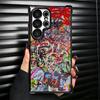 Graffiti Fashion Art Soft Phone Case For Samsung Galaxy S26 Ultra S25 Edge S24 FE S23 Plus S22 S21 + S20 Plating Anti-Fall Funda