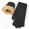Soft Winter Gloves Lamb Velvet Warm Mittens Fashion Motorcycle Riding Gloves