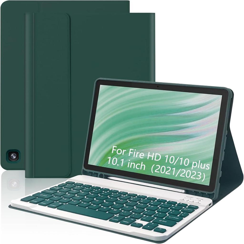 Kit Tabletă Fire HD 10.1" cu Tastatură Magnetică Bluetooth și Protecție Iluminată 11