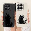 Phone Case For Xiaomi 15T Pro New Fashion Black Cat Cartoon Dragon Animals Pattern Bumper For Xiaomi Mi 15T Liquid Silicone Capa