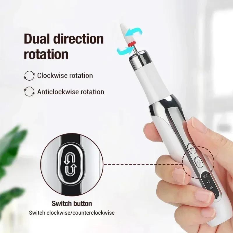 Professional Electric Nail Drill Machine Set For Gel Polish Pedicure Manicure Nail Grinding Equipment Polishing Tool