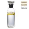 Dilebeier High Borosilicate Glass Water Pitcher with Lid