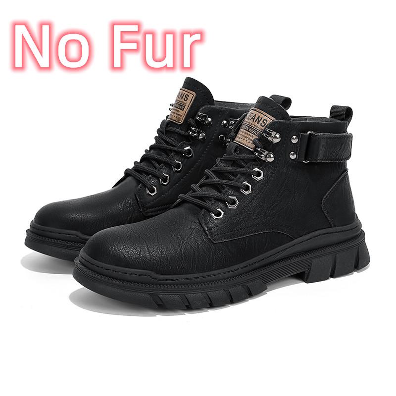 Non-Slip New Warm Winter Boots for Men Luxury Brand High Top Male Casual Travel Shoes 2024 All-match Leather Men's Ankle Boots