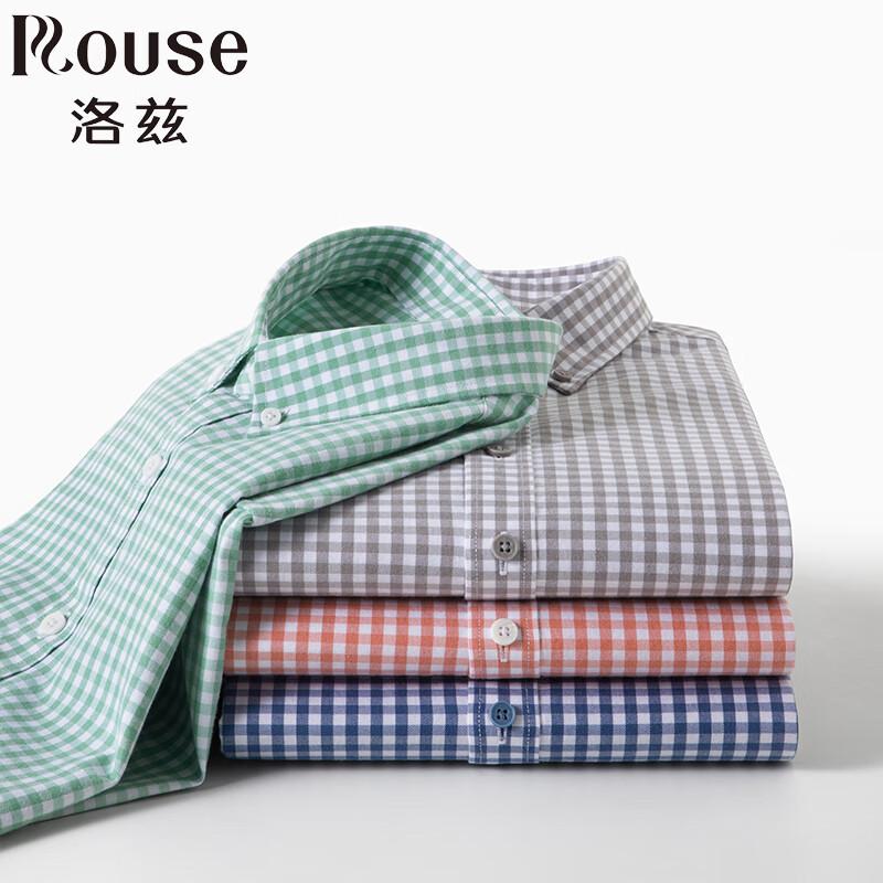 Rodez Men s Tencel Lyocell Plaid Business Casual Long Sleeve Shirt M