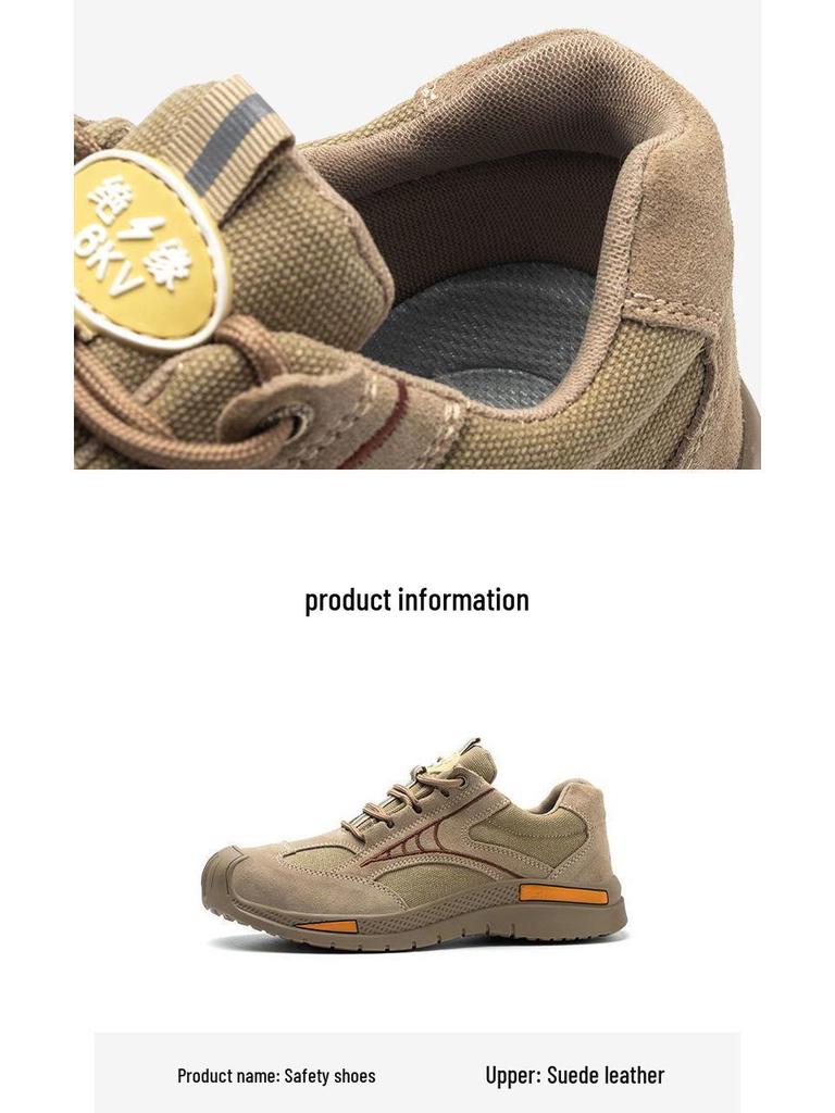 Cross-Border Protective Electrician Safety Shoes: Anti-Smash, Anti-Puncture, Insulated, Breathable, Anti-Odor, Slip-Resistant.
