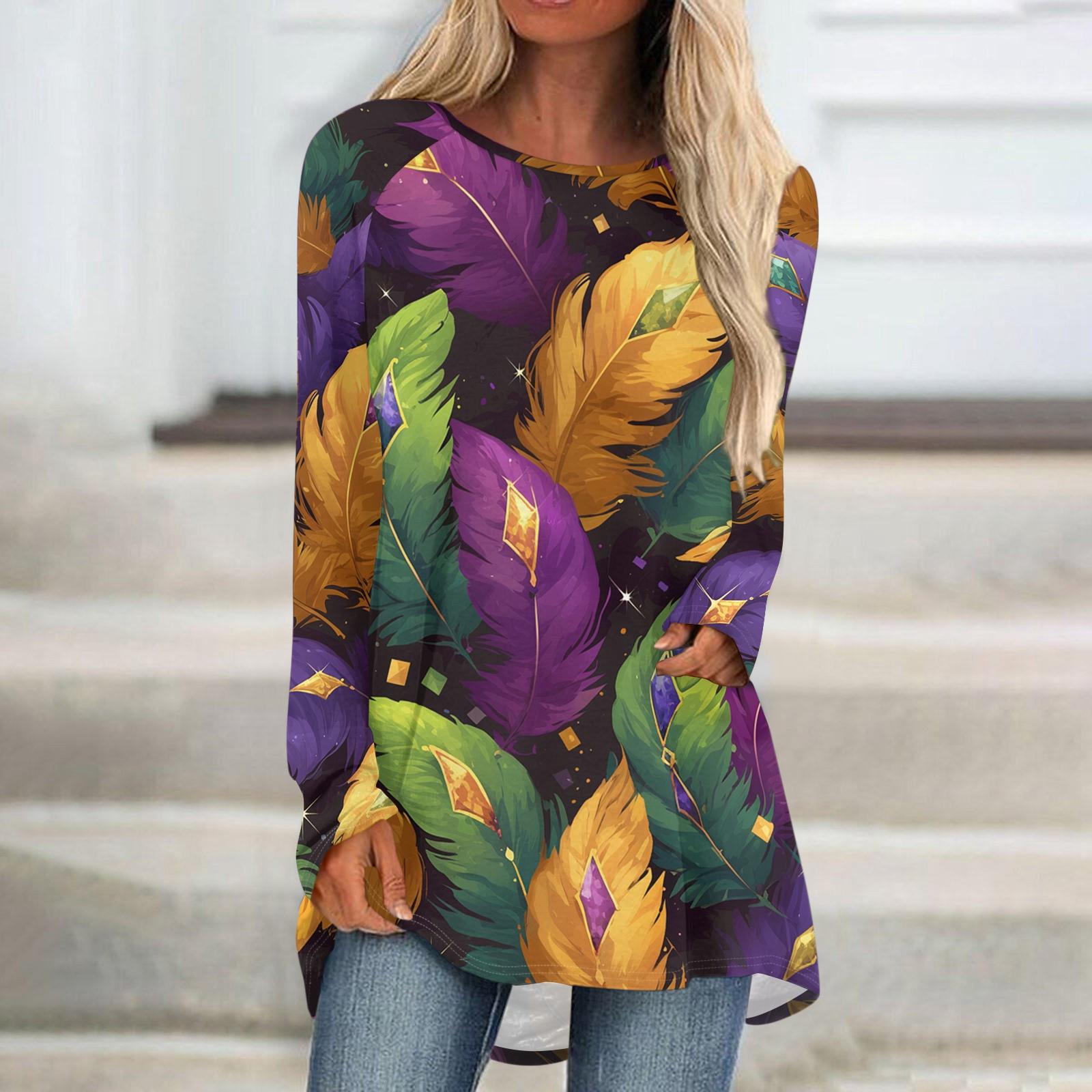 

Женский модный пуловер с круглым вырезом, рукавами реглан и длинными рукавами, с карнавальным принтом, повседневный XL жёлтый