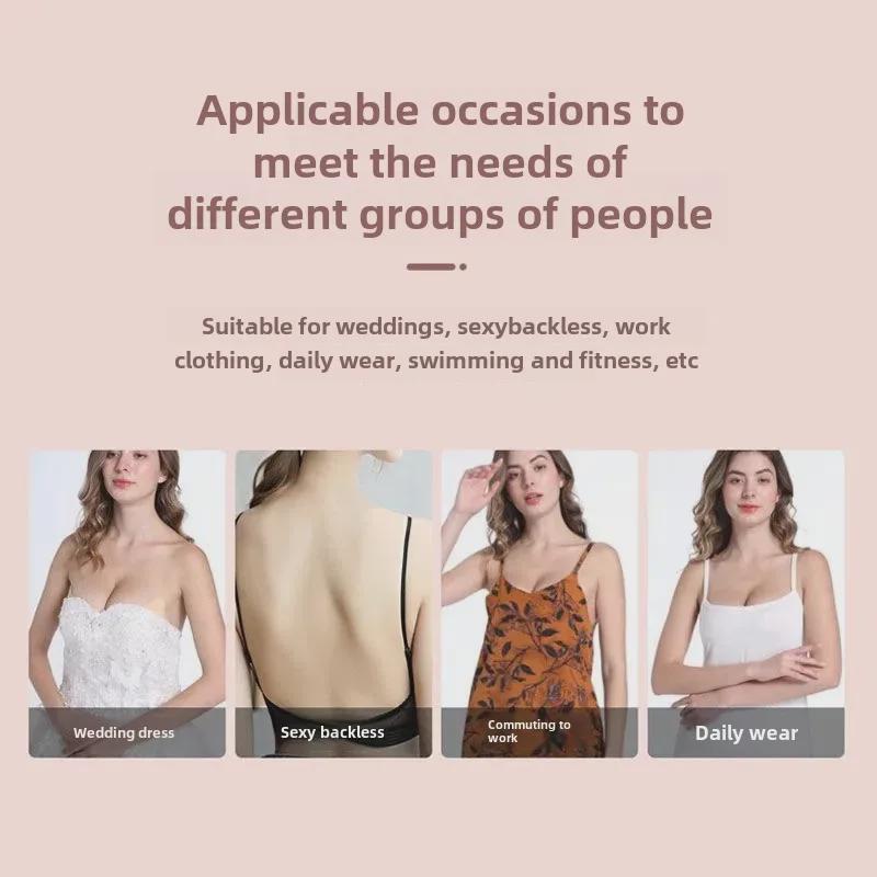 Elastic Cloth Chest Stickers: Invisible, Self-Adhesive, Lifting Nipple Tape for Women