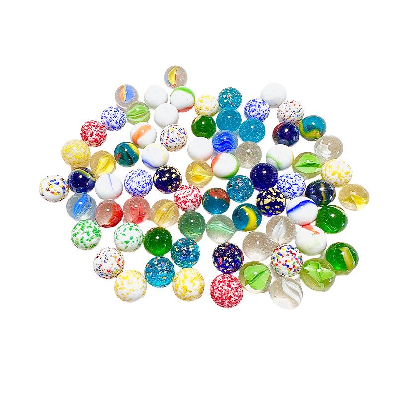 16mm Multi-color Glass Marbles: Pinball, Fish Tank Decor & Checkers