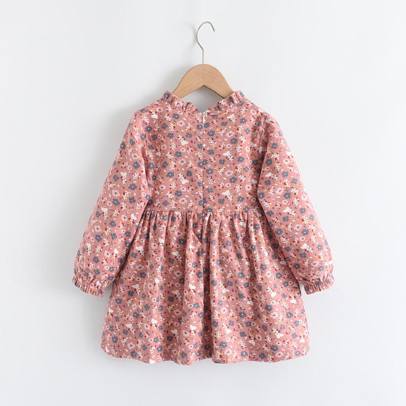 Girl's Dress Spring and Autumn Floral Children's Dress