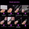240Pcs Almond Coffin Stiletto Gel Nail Tips With Auxiliary Lines Innovative Press On Nails Ake Nail For Extension Manicure Tool