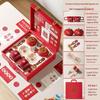 Persimmon Ruyi Wedding Gift Set: Double Happiness Cups for Newlyweds or Bestie's Engagement