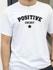 Positive Energy Men Women Tshirts Trendy Urban Streetwear Summer Elegant Star Letter Printed Tshirt Casual Loose Couples Tops