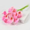 5/10Pcs Real Touch Calla Lily Artificial Flowers White Wedding Bouquet Bridal Shower Party Home Flower Decoration Fake Flower